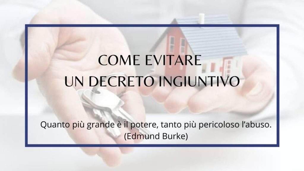 Come Evitare un decreto ingiuntivo