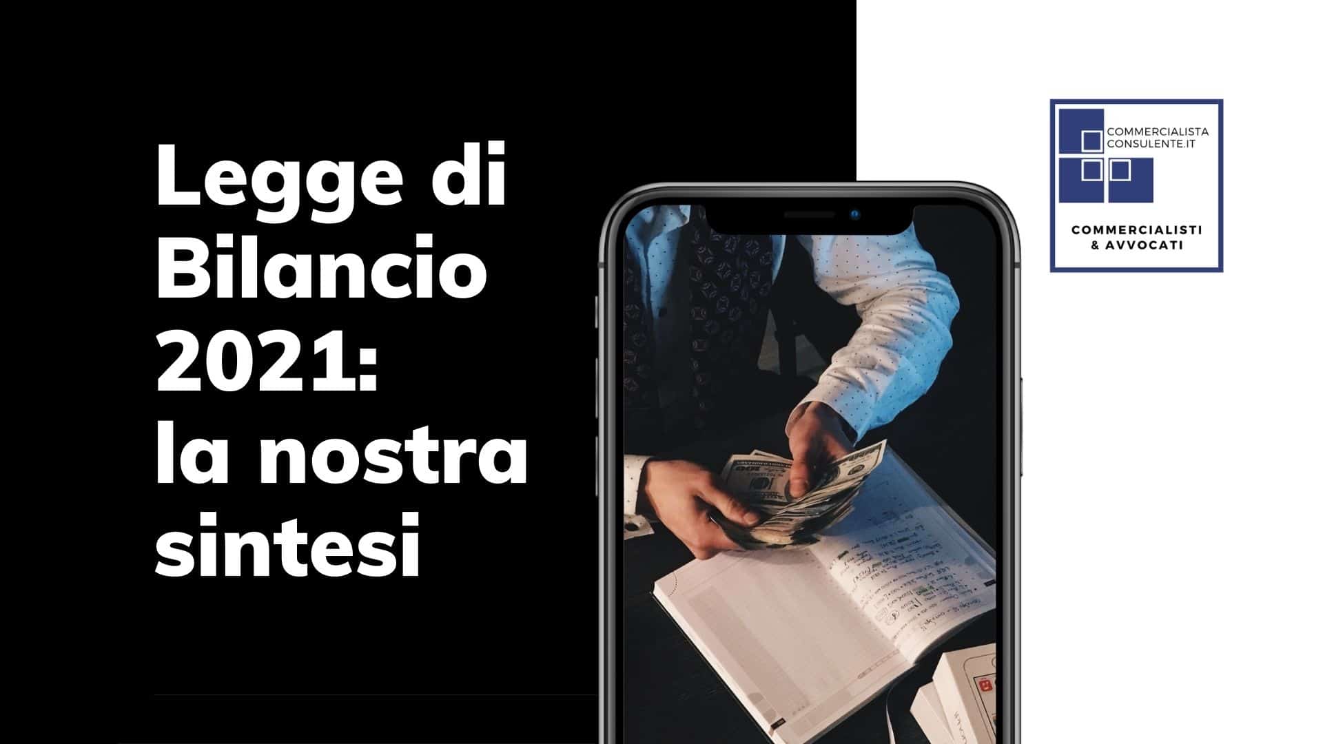 sintesi legge di bilancio 2021