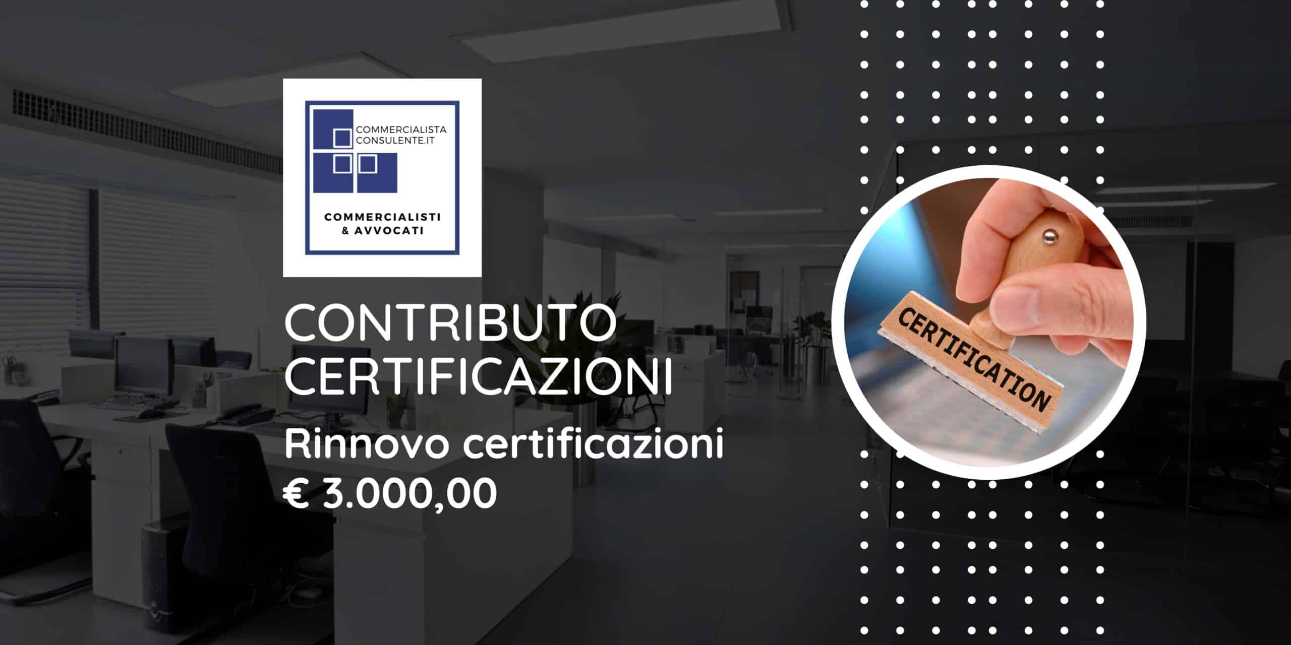 Contributo Certificazioni Lombardia