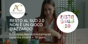 Dott. Antonio Catalano commercialista illustra la strategia finanziaria e i Corsi Autoimpiego per Resto al Sud 2.
